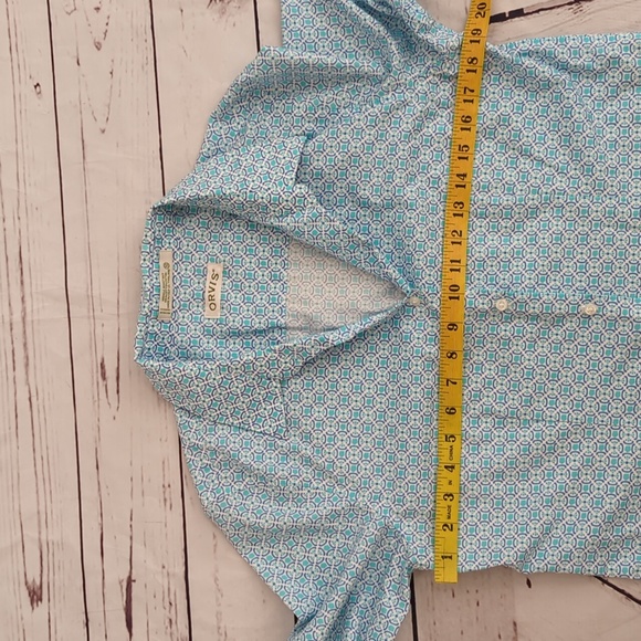 Orvis wrinkle resistant cotton button up shirt top, women size 10 - Picture 8 of 10